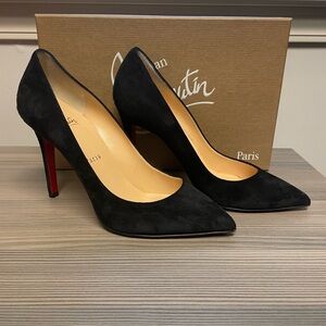 Black Suede Pigalle Pumps Worn ONCE!